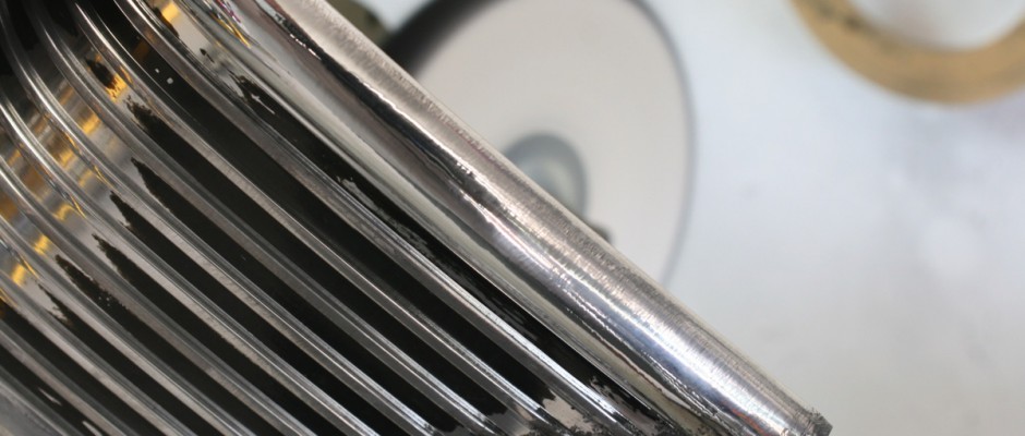 The final polish has a mirror finish. You can protect this shine with Zoop Seal or you can keep it clean and touch up the finish every couple of months with metal hand polish.