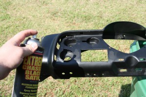17.The entire dash was sprayed with Eastwood’s Rust Encapsulator primer. This ensures that all the rust was killed, in case we missed any, and will prevent any future rust from forming. Then the dash was sprayed with Extreme Chassis Black. This paint is a little harder than most, and will resist chipping and scratching better.
