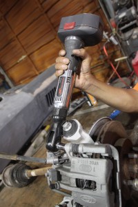 04.We had the factory parts blasted locally and then disassembled them. Our favorite shop tool is this cordless power ratchet from Ingersoll-Rand, it made this job go much faster.