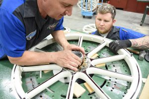 All wooden wheel orders require that the customer send in an existing wheel from their project vehicle. This allows Coker Tire to accurately measure the spokes, the felloes, and determine the hub diameter.